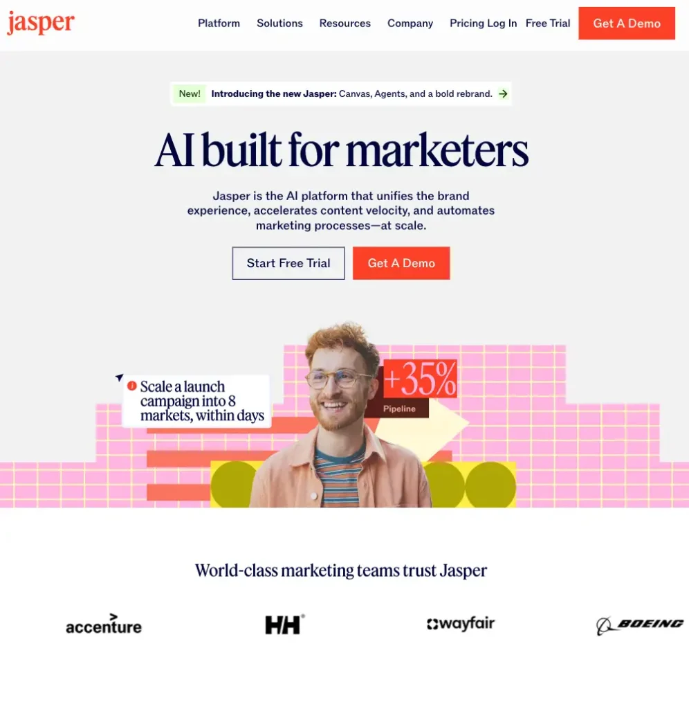 jasper AI for instagram captions and writing