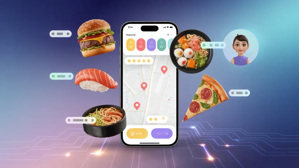 smart apps to find food nearby