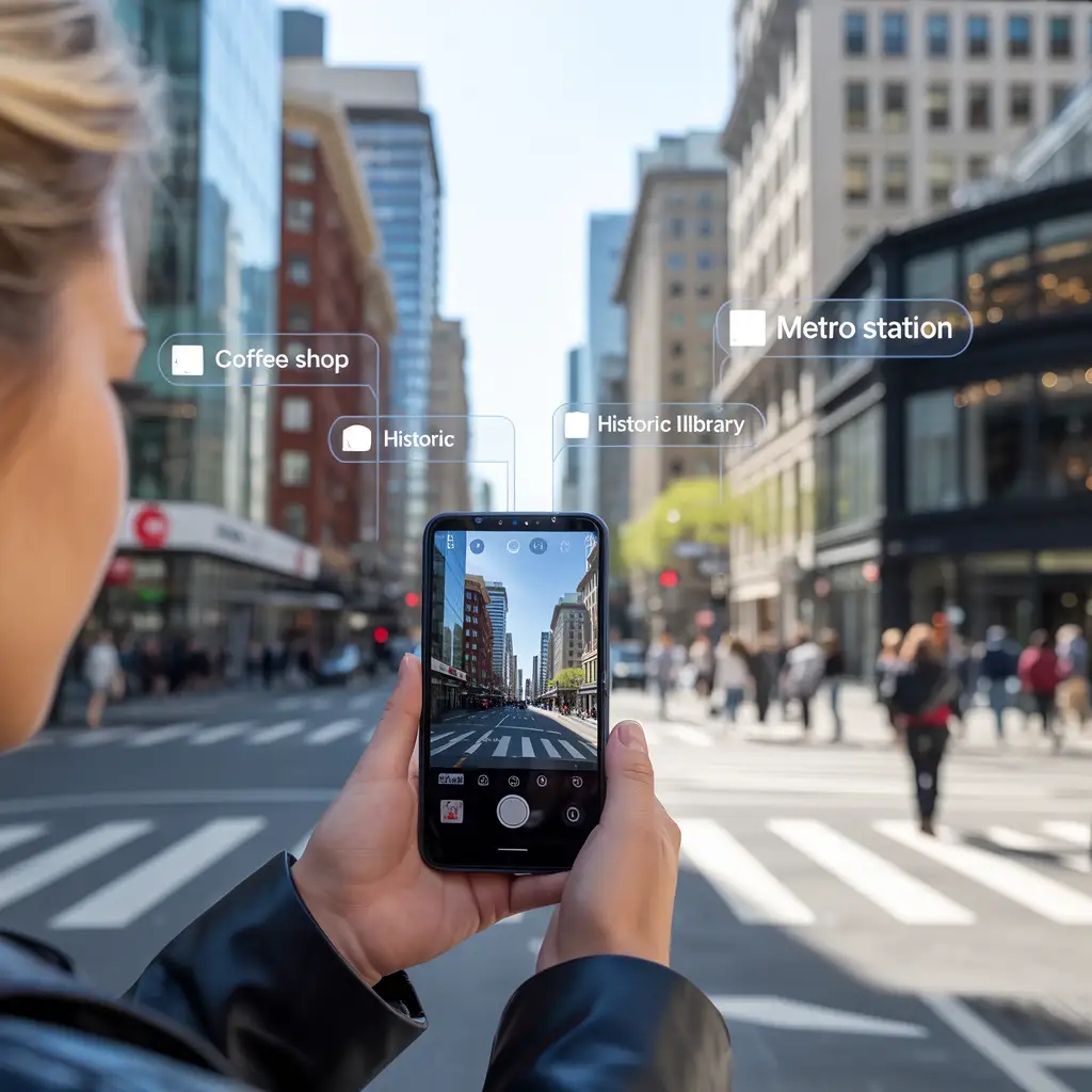 Multimodal AI discovery engine identifying real-world objects through a smartphone camera.